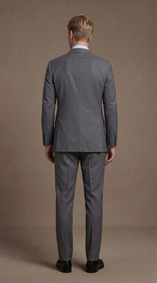 FÜME KRUVAZE TAKIM ELBİSE