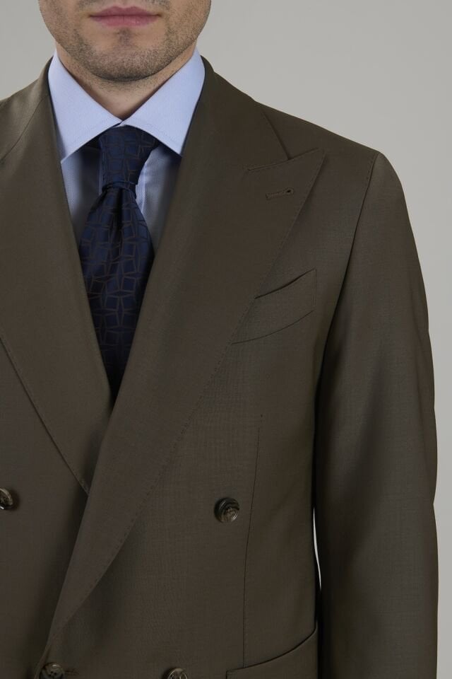 Yünsa Wool&Lycra Double-breasted Suit