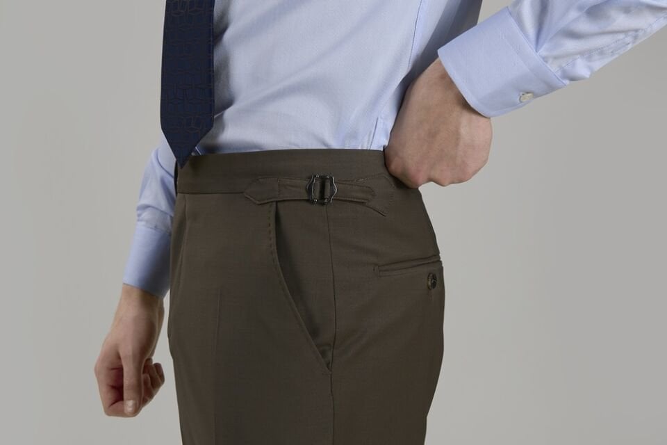 Yünsa Wool&Lycra Double-breasted Suit