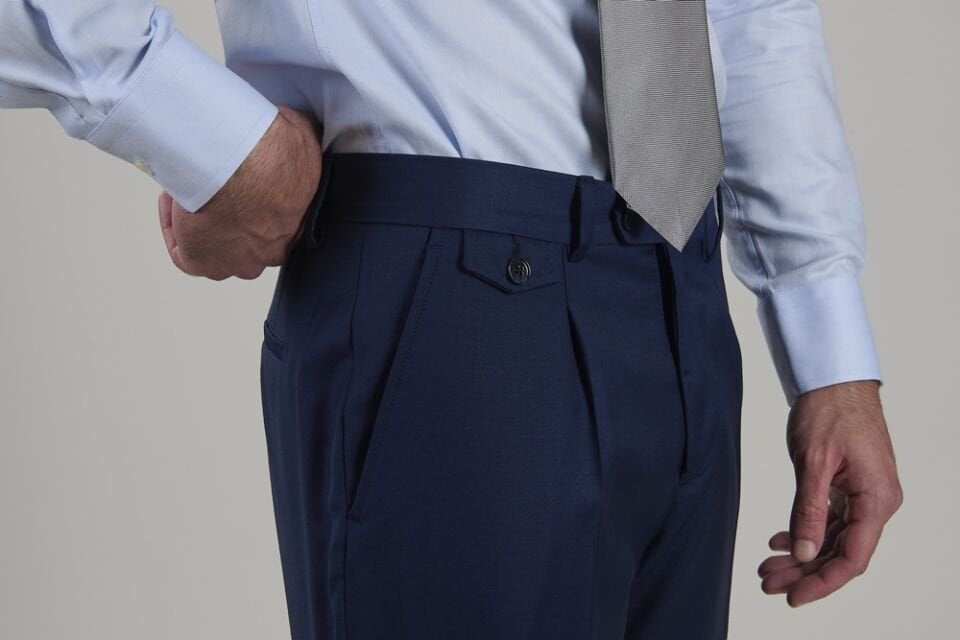 Yünsa Wool&Lycra Double-breasted Suit