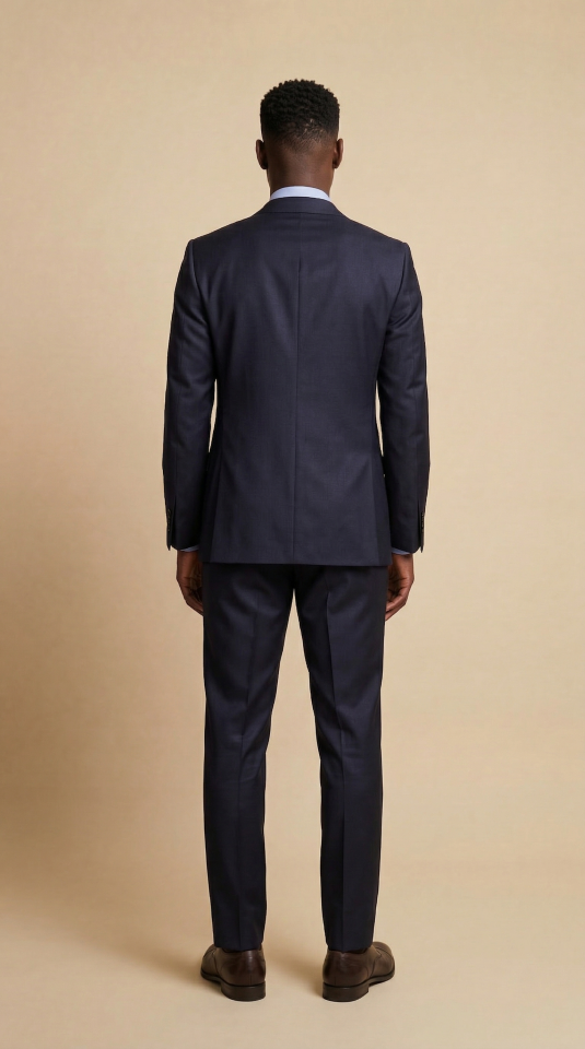 BROADWAY SİVRİ YAKA LACİVERT TAKIM ELBİSE