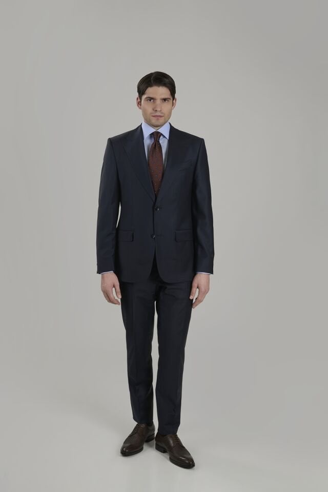 Yünsa Peak Lapel Wool&Lycra Suit