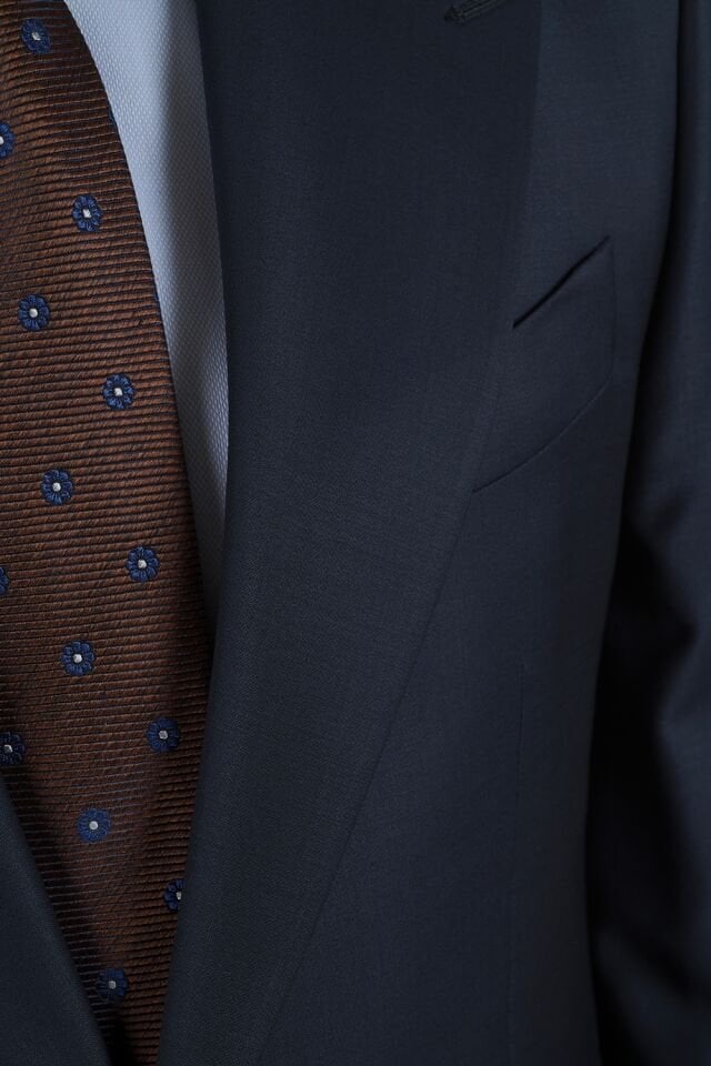 Yünsa Peak Lapel Wool&Lycra Suit