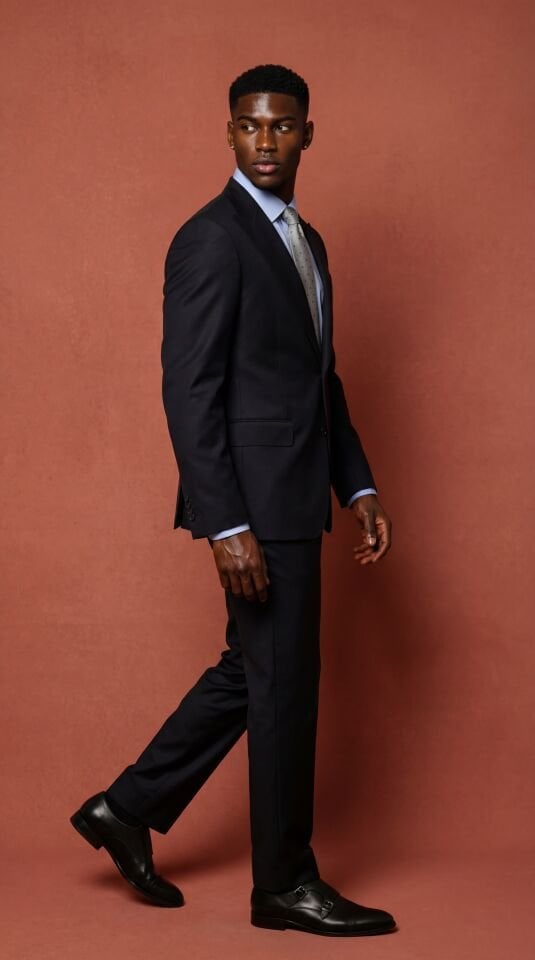 BROADWAY SİVRİ YAKA SİYAH TAKIM ELBİSE