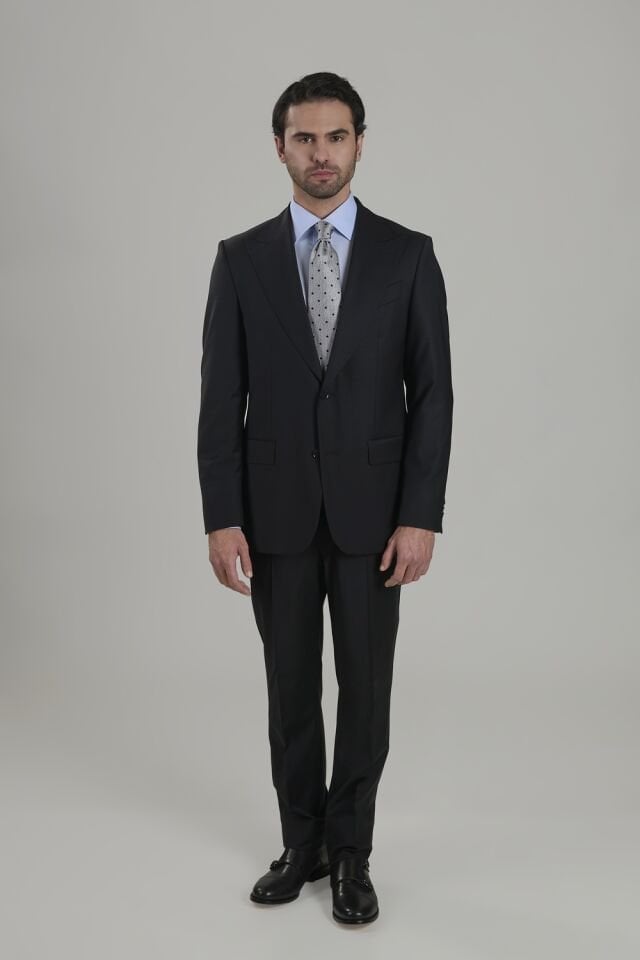 Yünsa Peak Lapel Wool&Lycra Suits