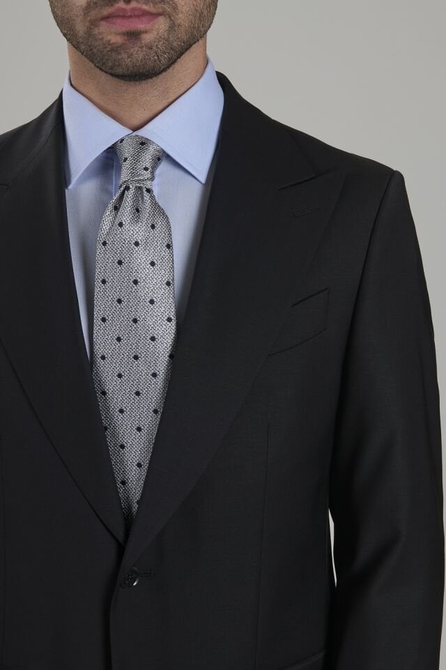 Yünsa Peak Lapel Wool&Lycra Suits