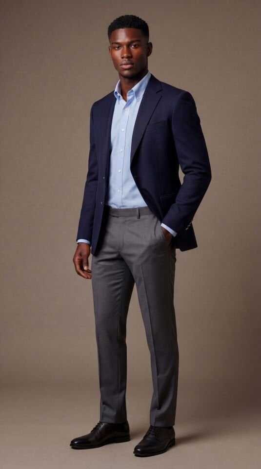 VITALE BARBERIS LACİVERT YÜN CEKET