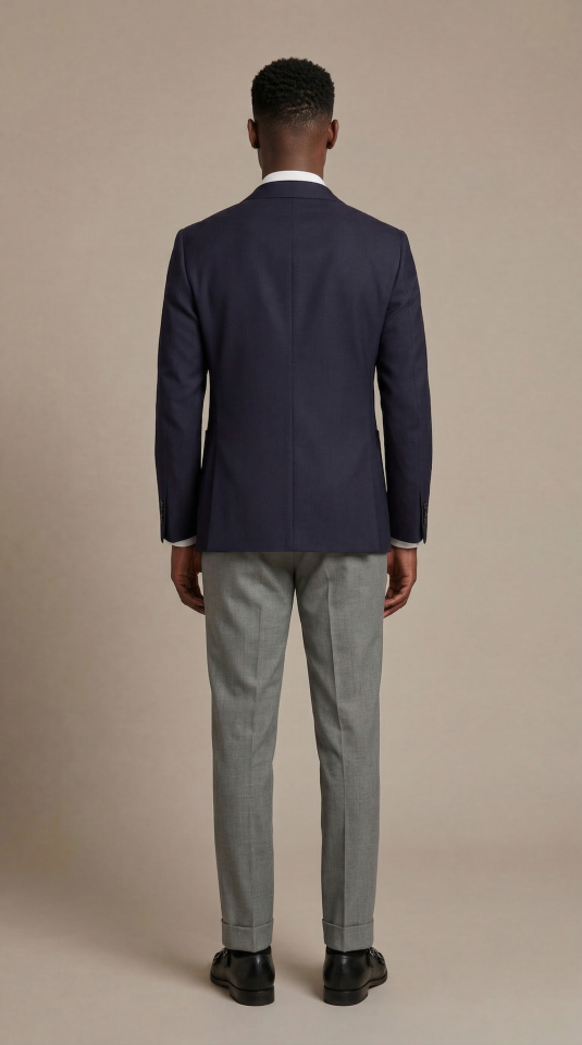 VITALE BARBERIS LACİVERT YÜN CEKET