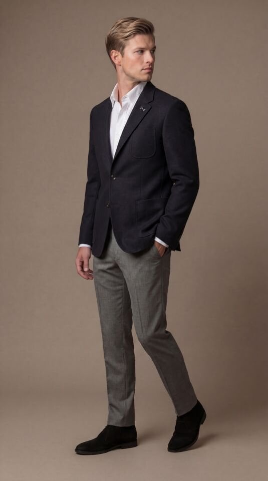 ERMENEGILDO  ZEGNA YÜN KAŞMİR SİYAH BLAZER