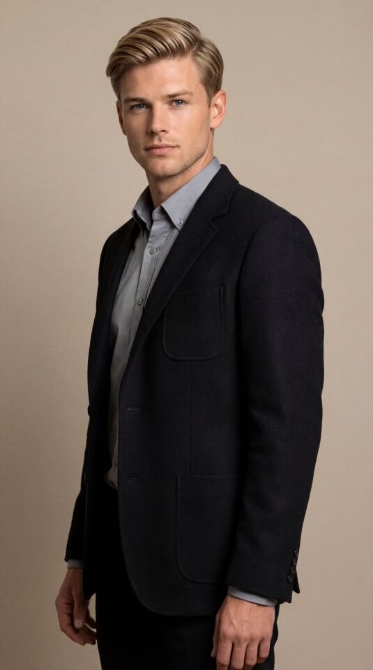 ERMENEGILDO  ZEGNA YÜN KAŞMİR SİYAH BLAZER