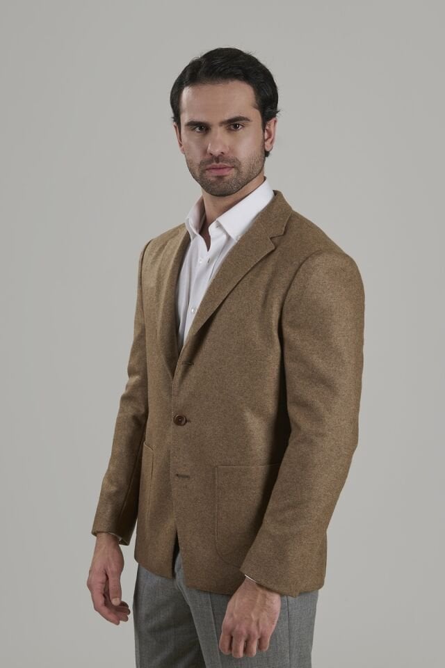 Lambswool Woven Jacket