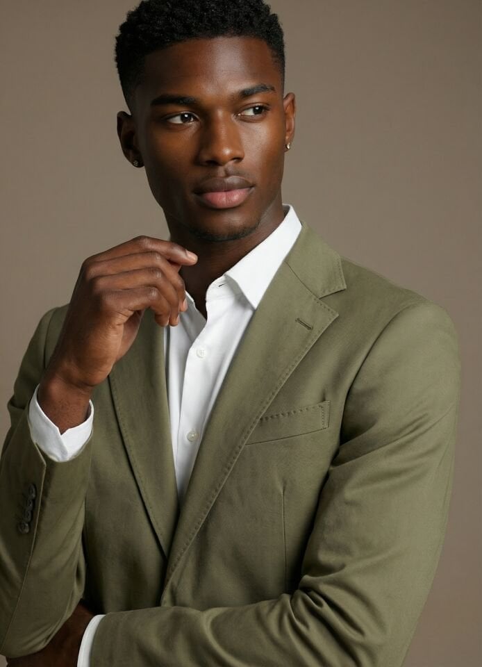 YEŞİL KOTON TAKIM ELBİSE