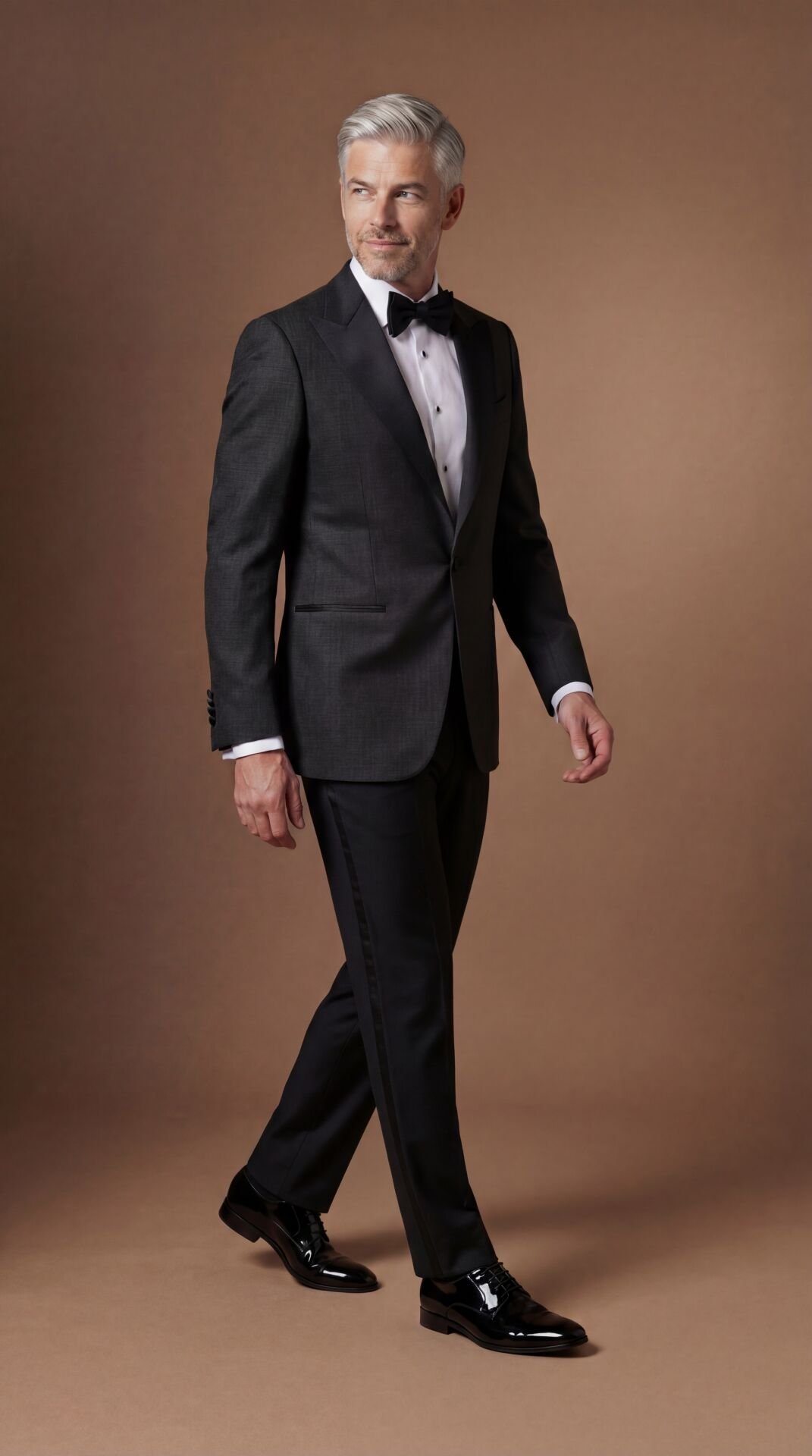 TESSUTI PIEMONTESI SİVRİ YAKA GRİ SMOKİN