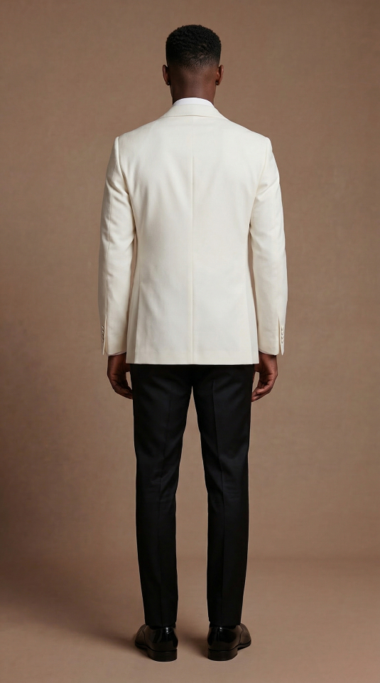 SİVRİ YAKA EKRU SMOKİN