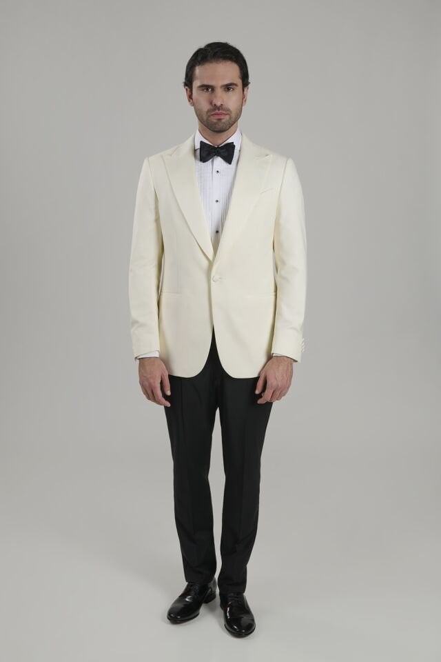 Ecru Peak Lapel Tuxedo
