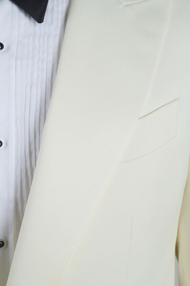 Ecru Peak Lapel Tuxedo
