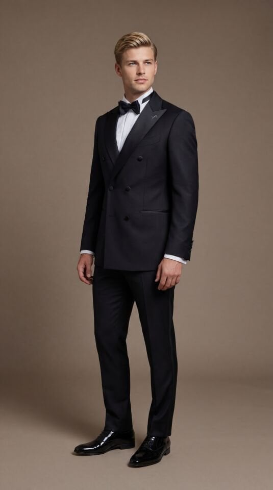 KRUVAZE SİYAH SMOKİN