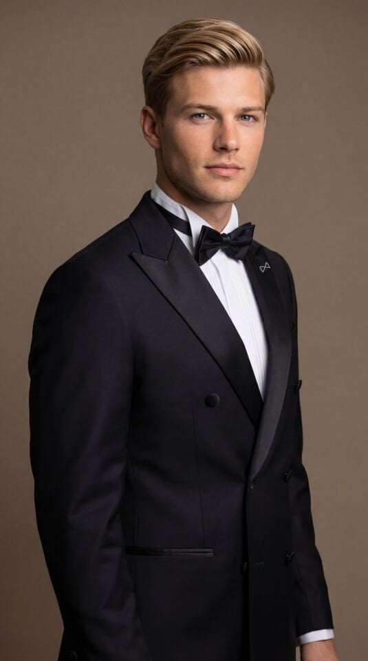 KRUVAZE SİYAH SMOKİN