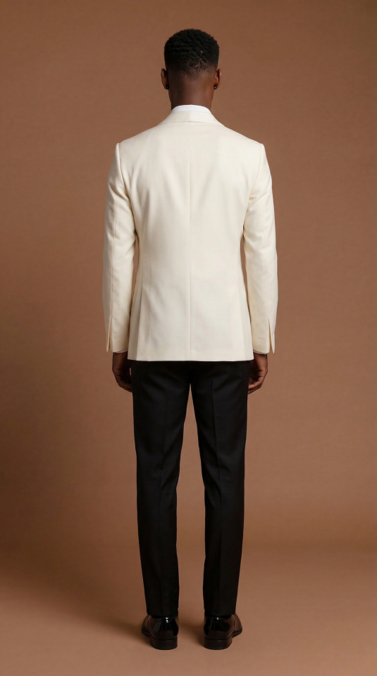 ŞAL YAKA KREM SMOKİN