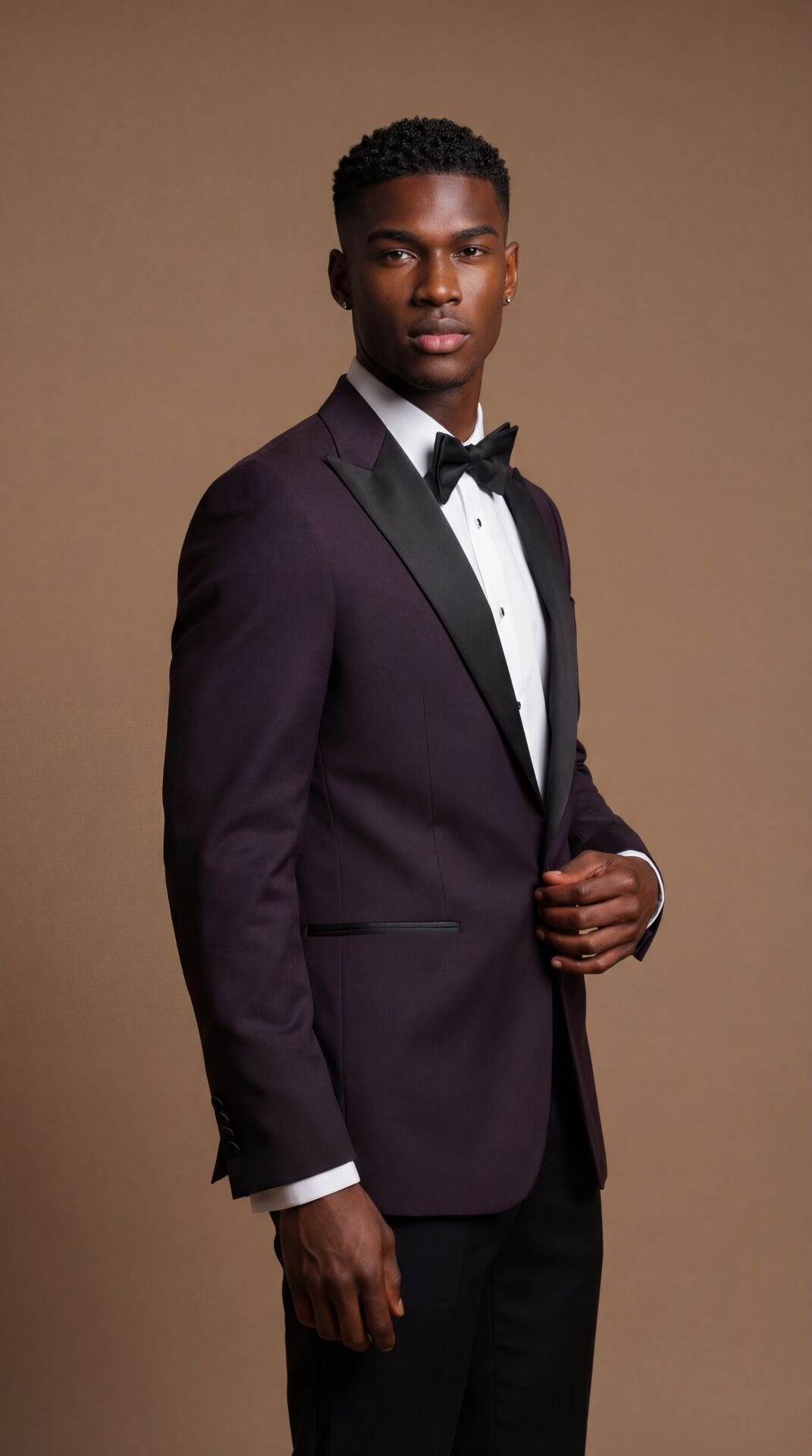 SİVRİ YAKA BURGONYA SMOKİN