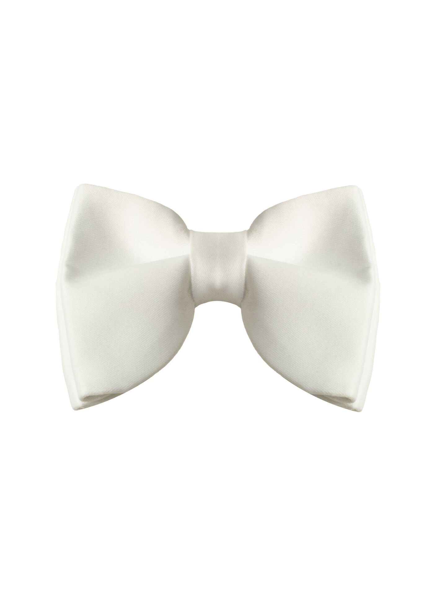 Bow Tie, White Satin