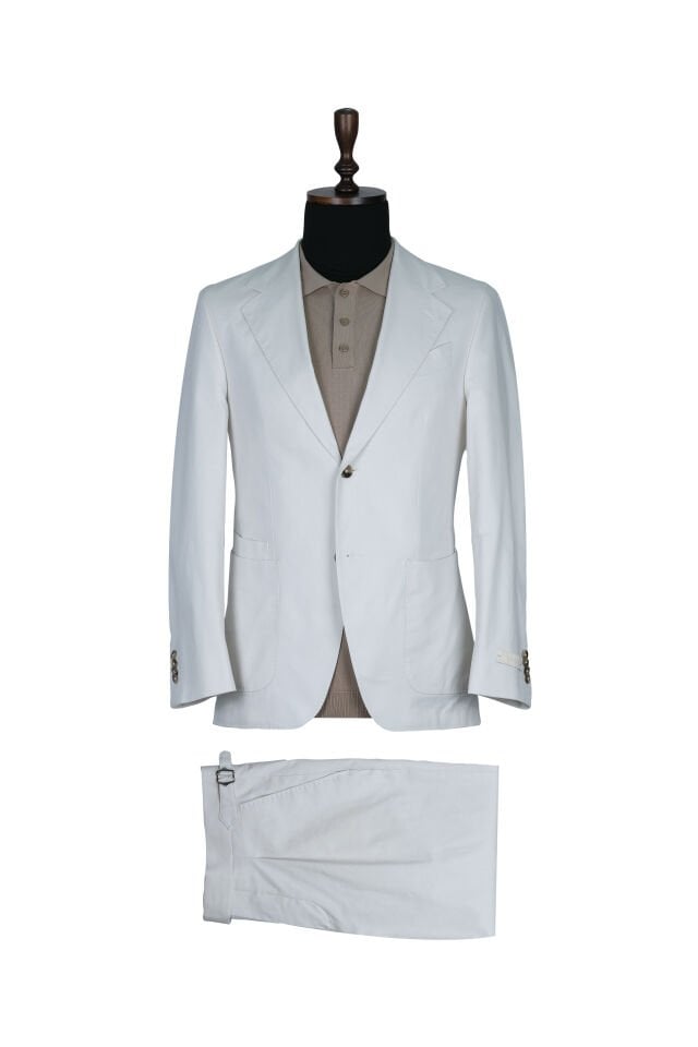 White Cotton Suit