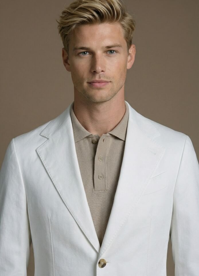 BEYAZ KOTON TAKIM ELBİSE