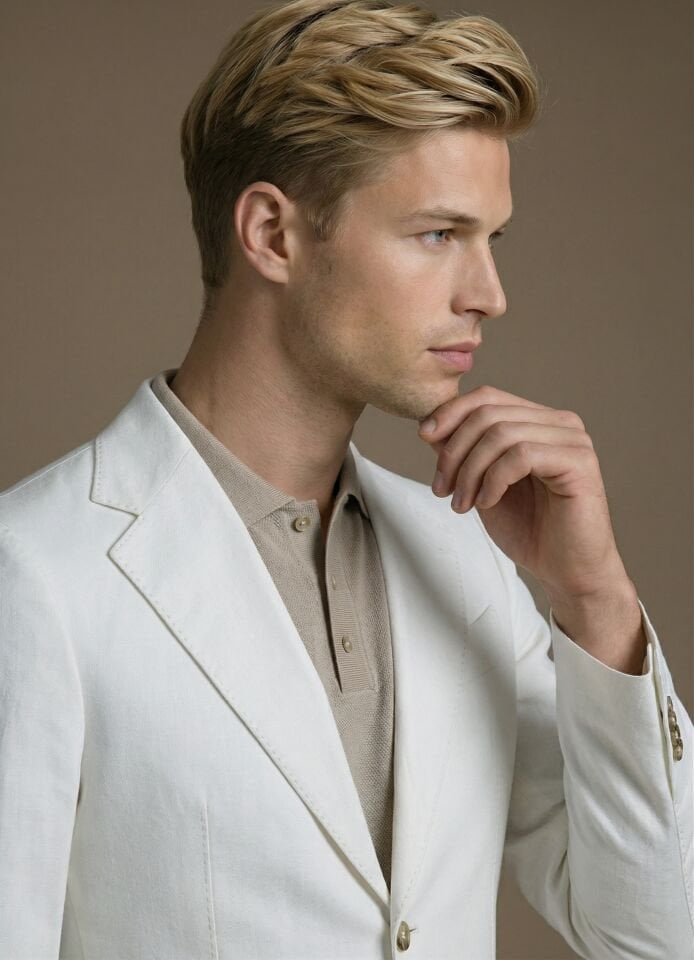 BEYAZ KOTON TAKIM ELBİSE