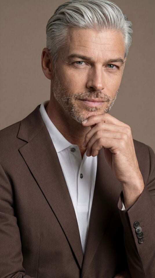 KOYU KAHVE KOTON TAKIM ELBİSE