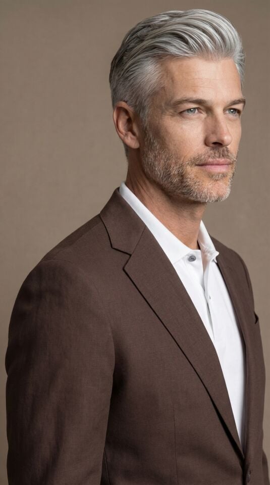 KOYU KAHVE KOTON TAKIM ELBİSE