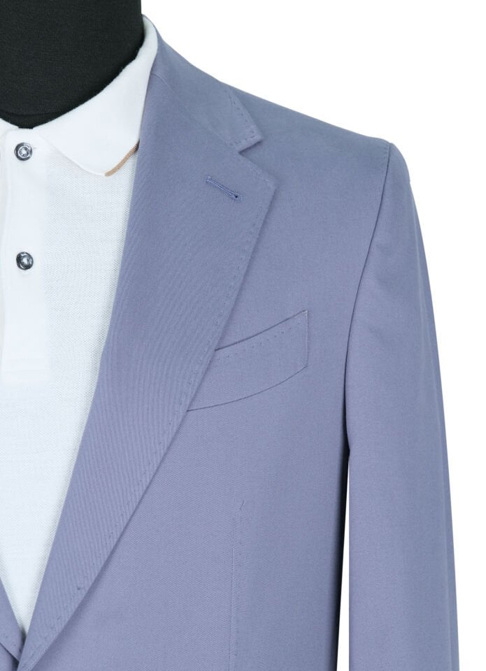 Light Blue Cotton Suit