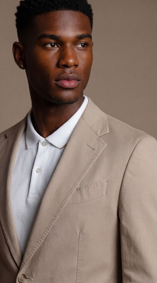 AÇIK KAHVE KOTON TAKIM ELBİSE