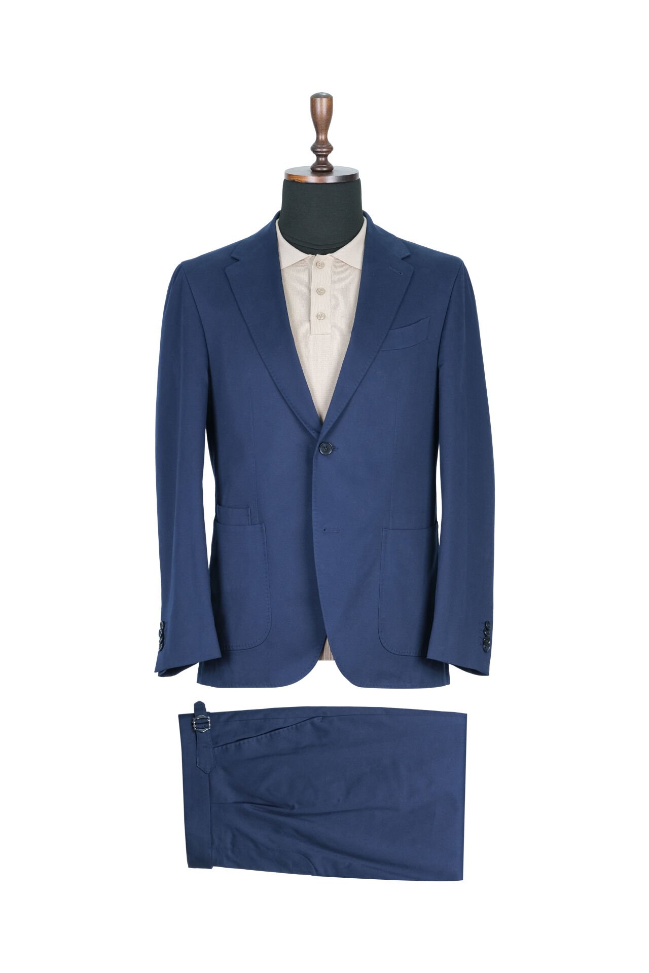 Dark Blue Cotton Suit