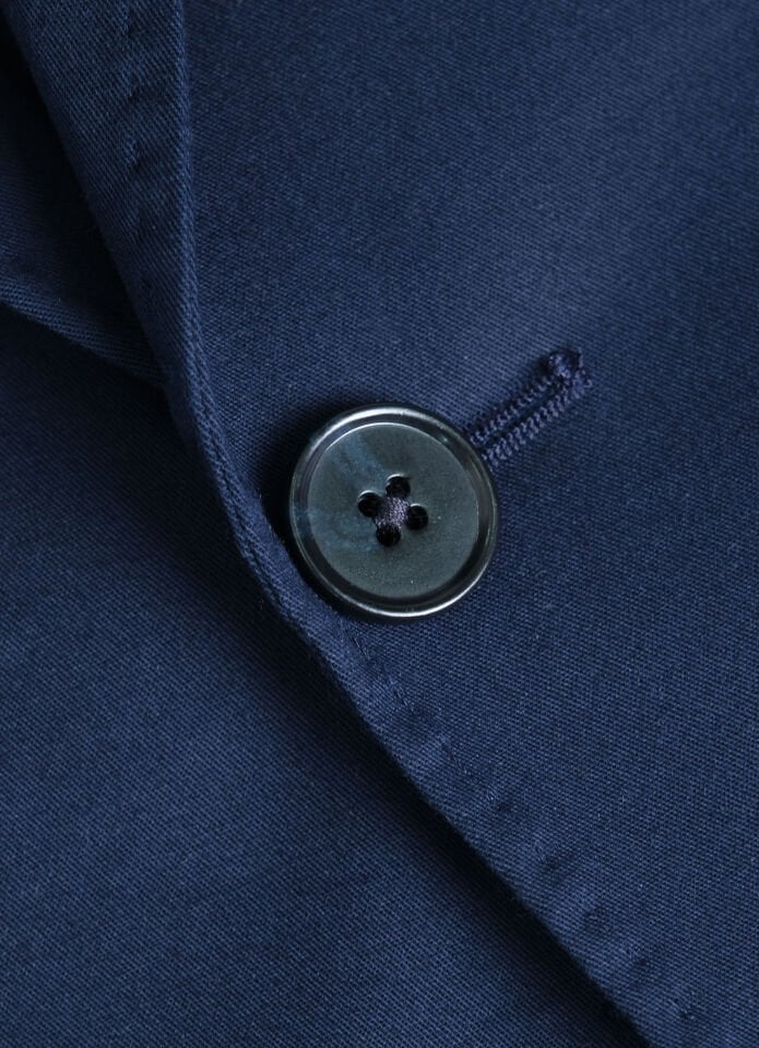 Dark Blue Cotton Suit