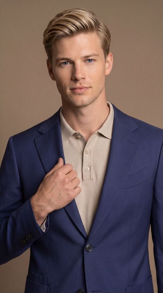 LACİVERT KOTON TAKIM ELBİSE