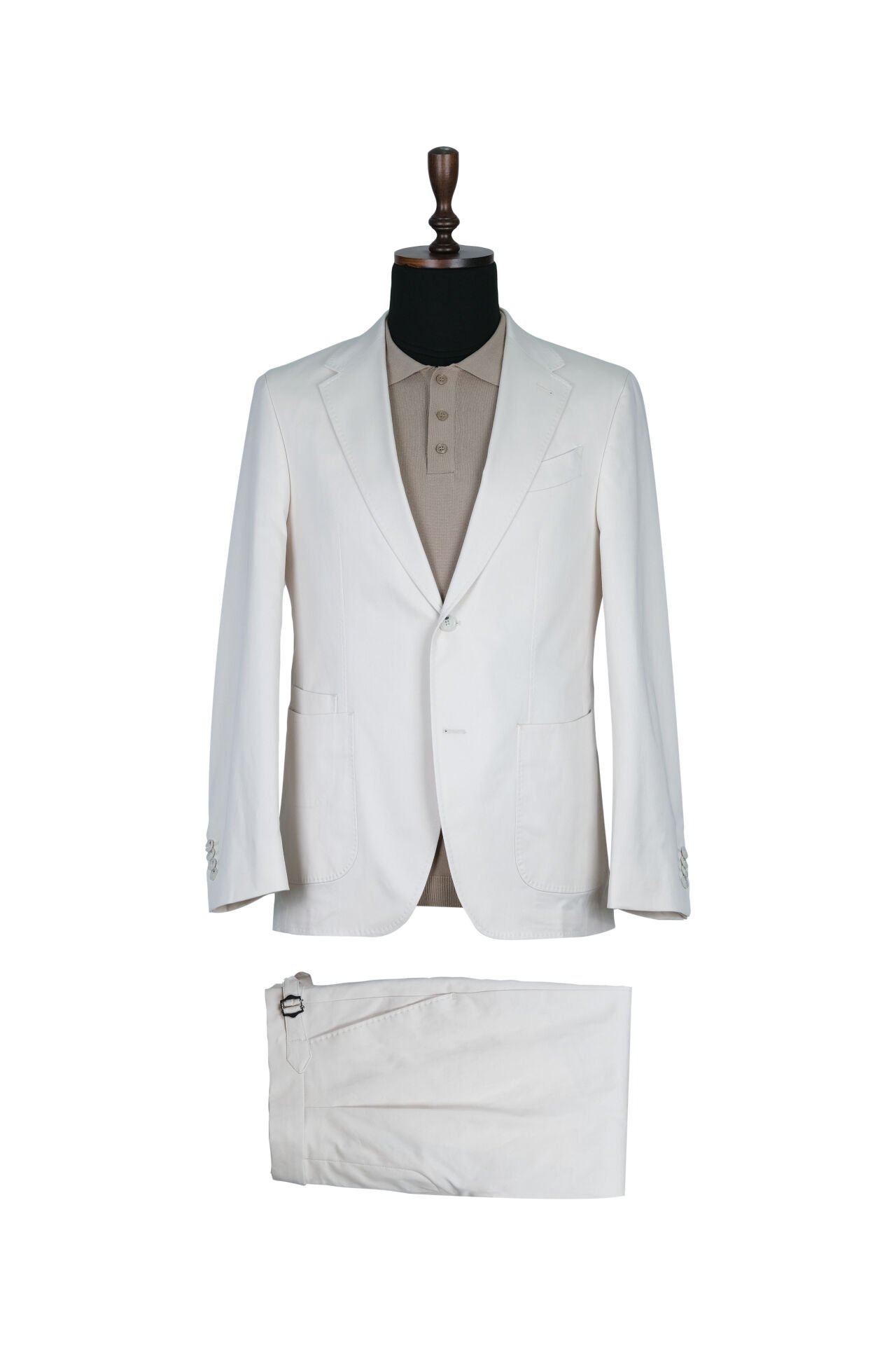 Off-White Cotton Suit