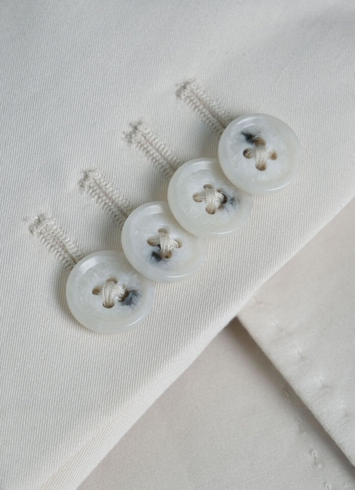 Off-White Cotton Suit