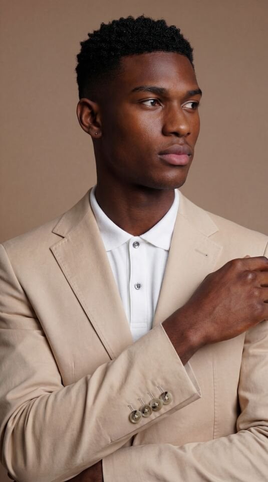 KREM KOTON TAKIM ELBİSE