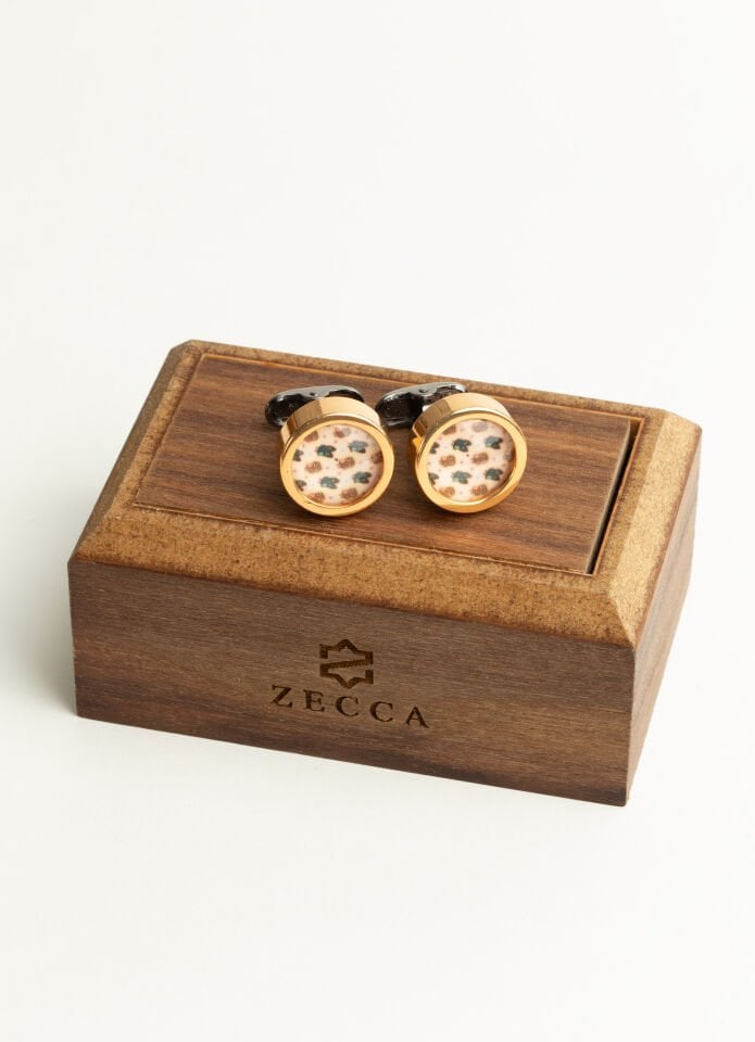 Anthracite Patterned Wrist Pin- Antrasit, Desenli Kol Düğmesi