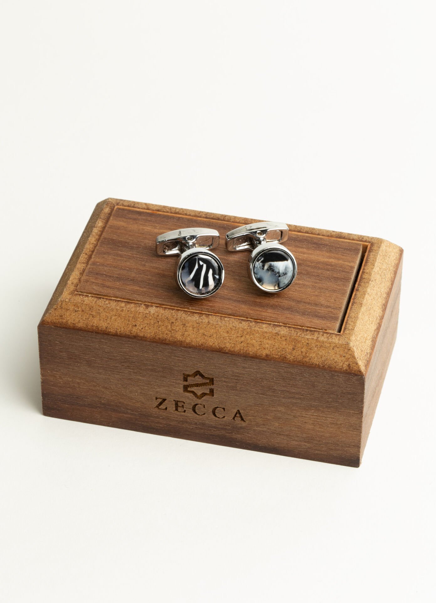 Nacre Stone Silver Wrist Pin- Sedef Taşlı Kol Düğmesi